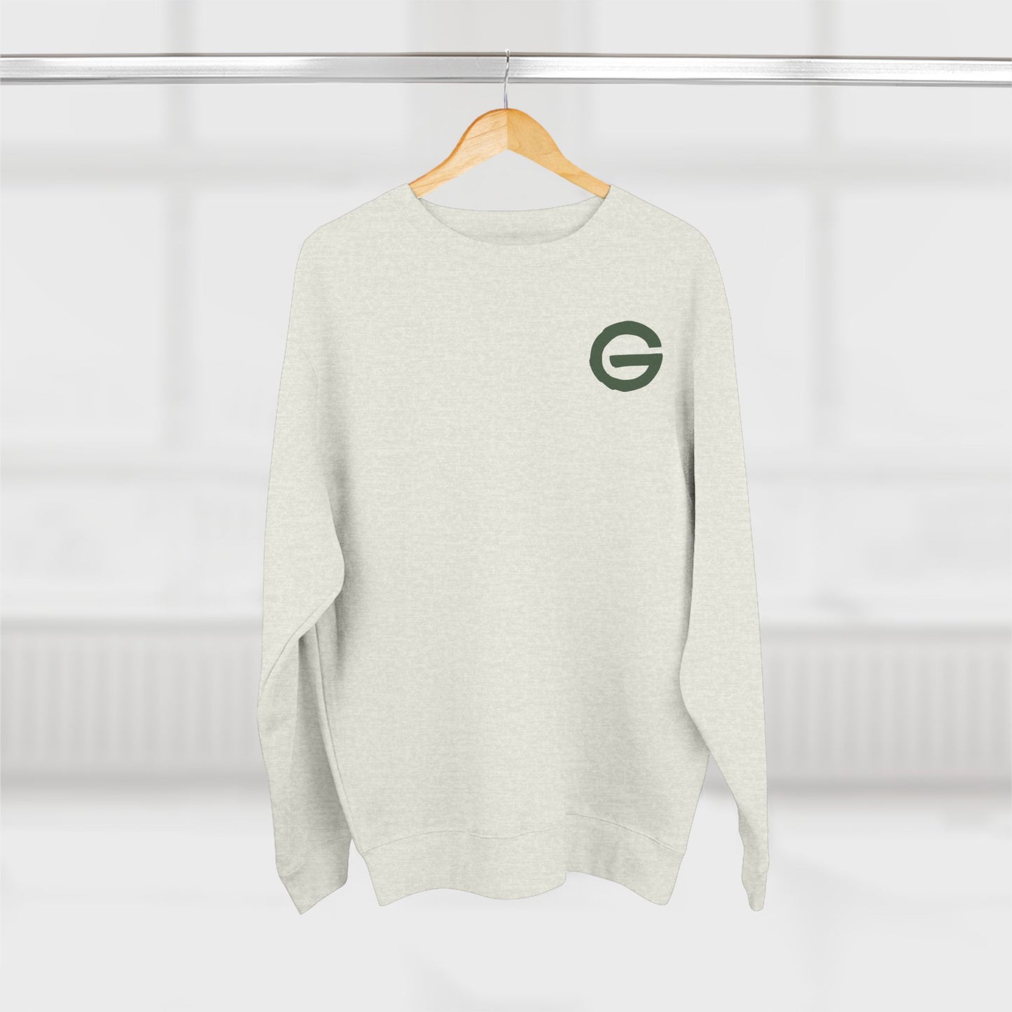 Minimalist Green 'G' Logo Crewneck Sweatshirt