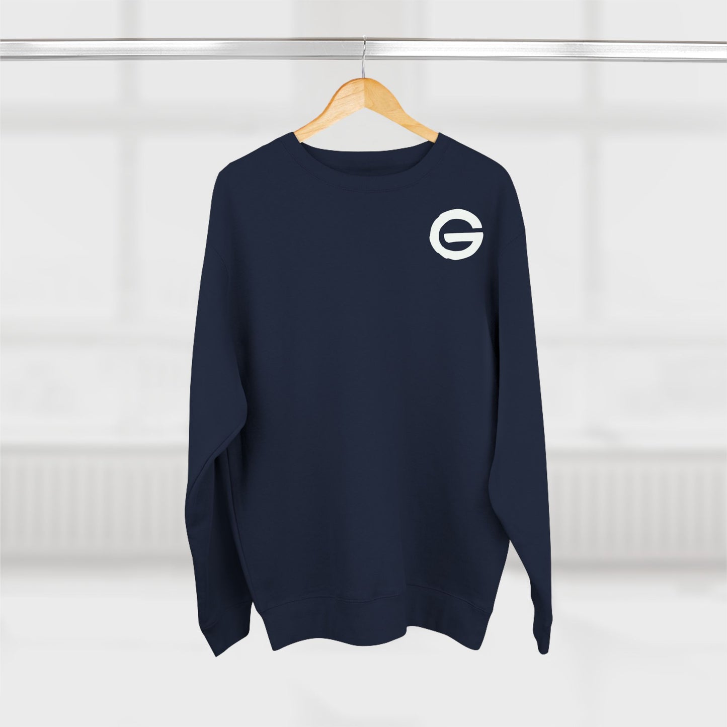 Skeleton Skate Crewneck Sweatshirt — "Fall Seven Ride Eight" Graphic