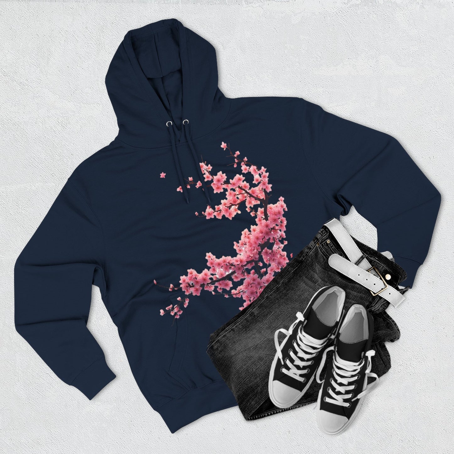 Three-Panel Fleece Hoodie