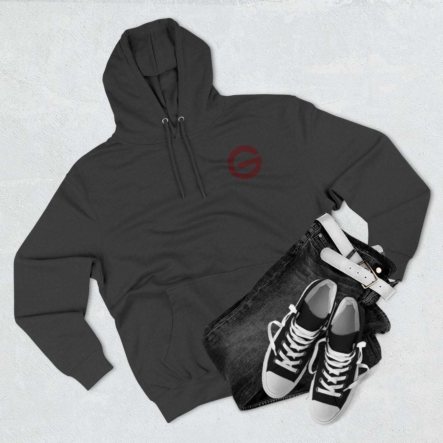 Minimalist 'G' Logo Hoodie Three-Panel