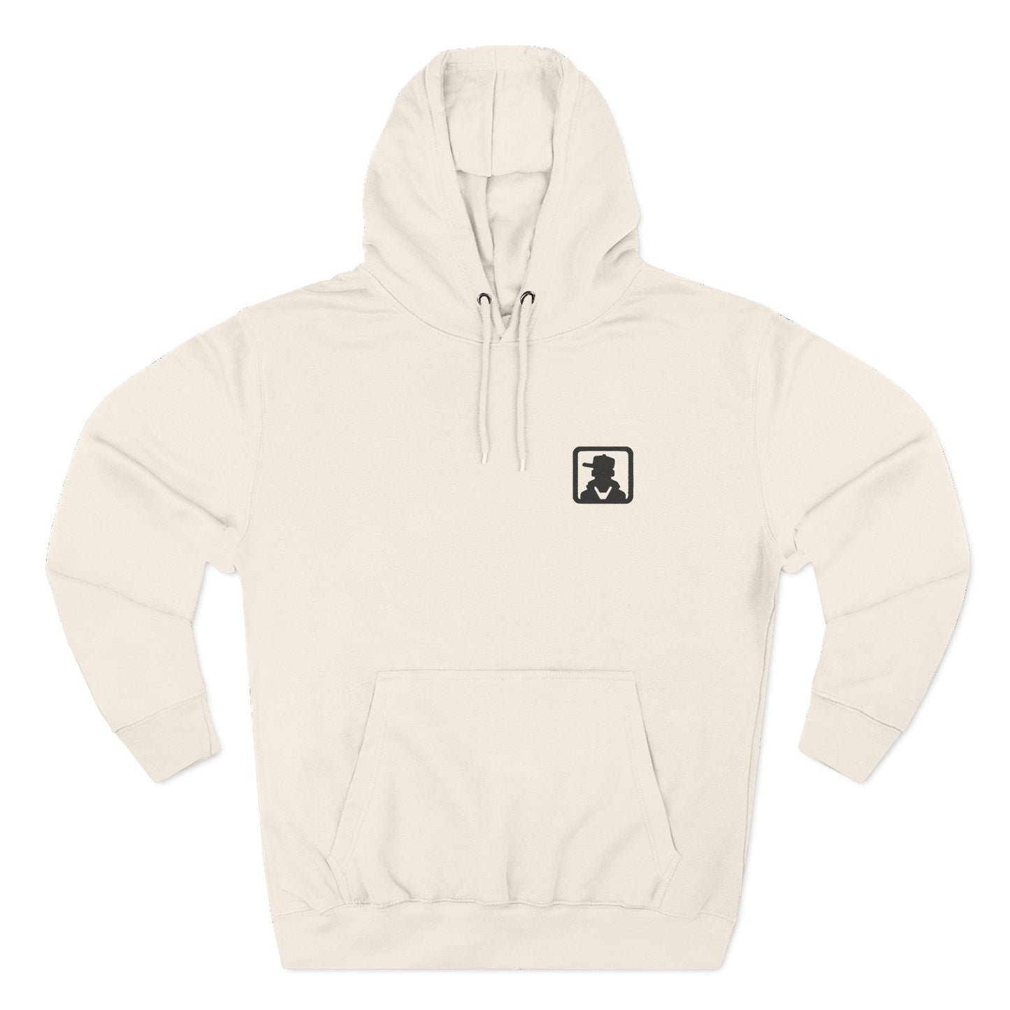 Silhouette Crest Hoodie — Minimal Monogram Graphic Fleece