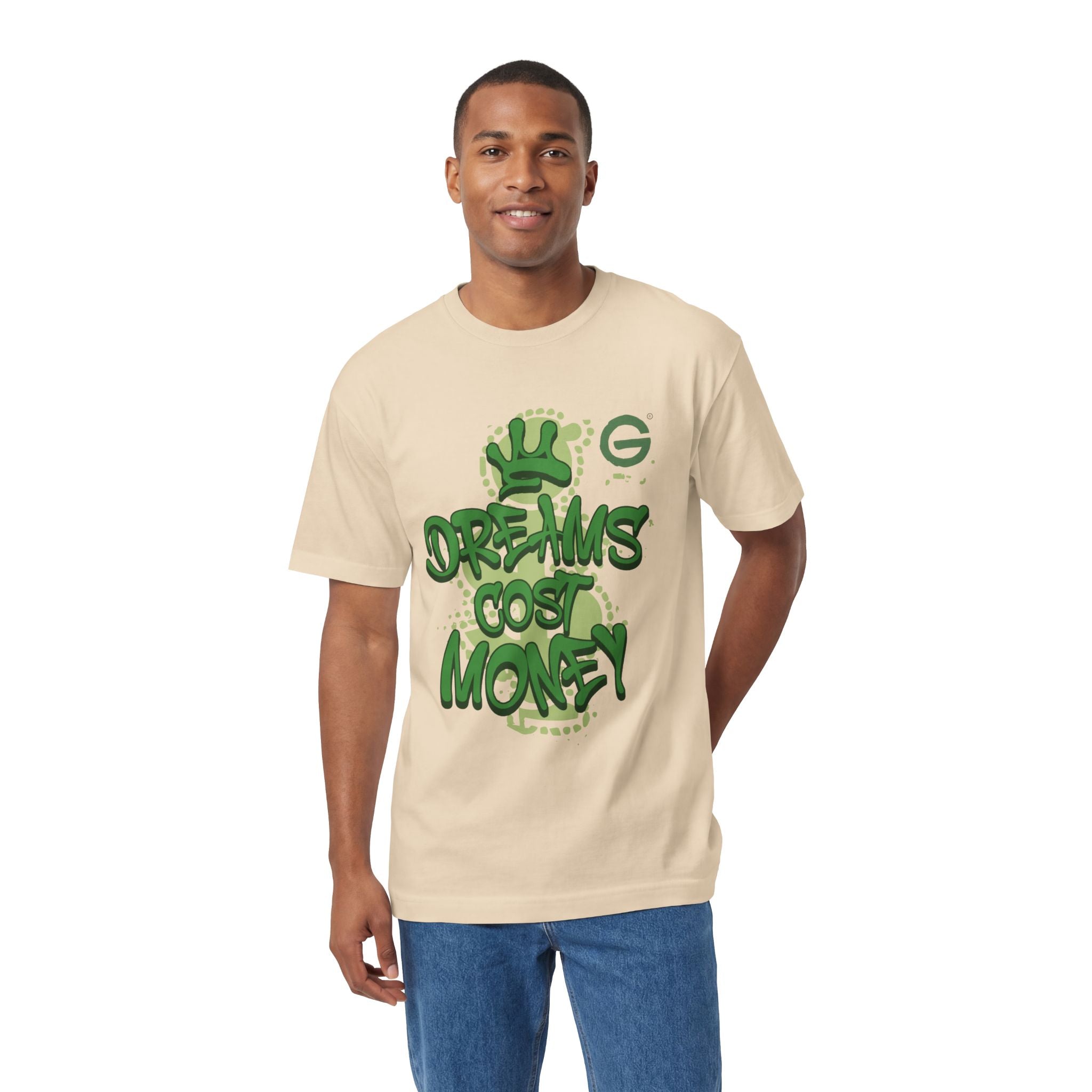 Dreams Cost Money T-Shirt — Green Graffiti Money Tee