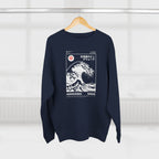 Great Wave Crewneck Sweatshirt — Hokusai-Inspired Wave Graphic