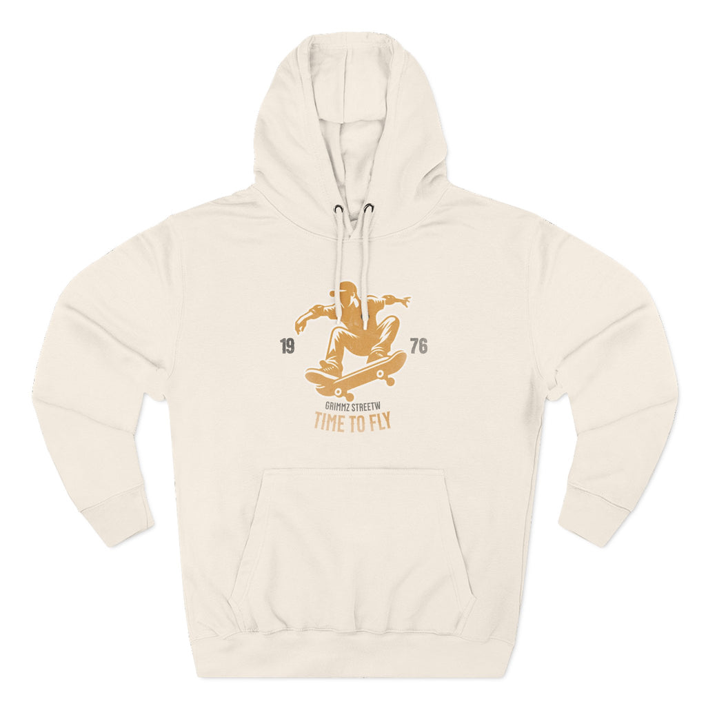 Skateboard Time to Fly Hoodie — Vintage Skateboard Graphic Pullover