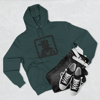 Minimal Silhouette Streetwear Fleece Hoodie