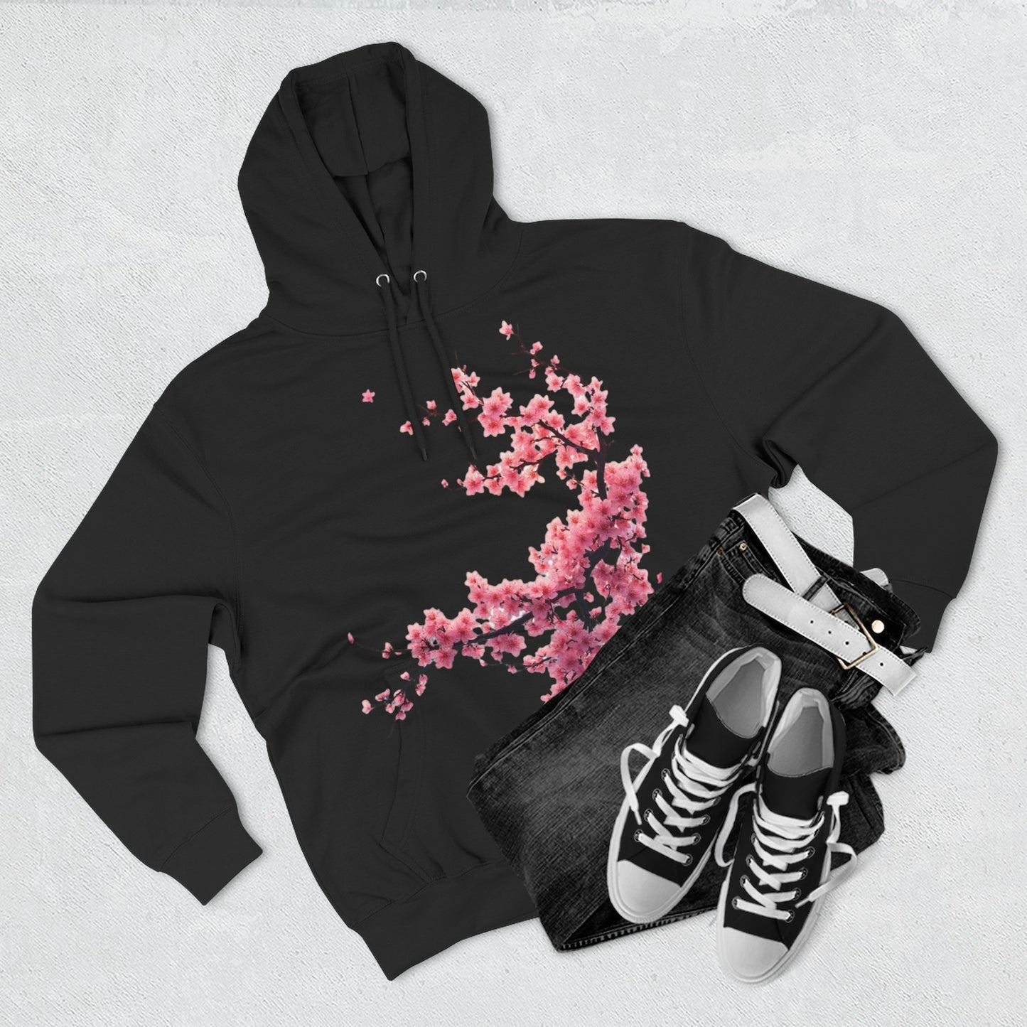 Three-Panel Fleece Hoodie