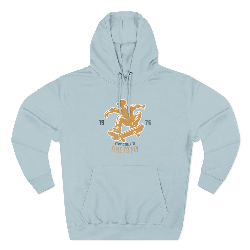 Skateboard Time to Fly Hoodie — Vintage Skateboard Graphic Pullover
