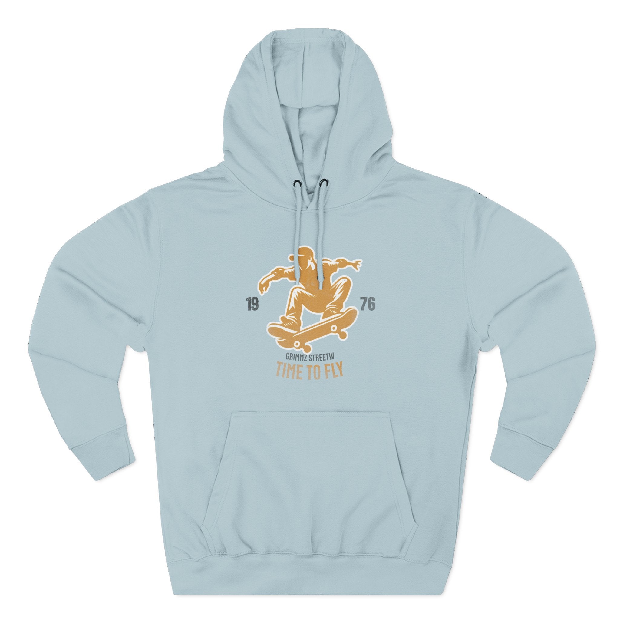 Skateboard Time to Fly Hoodie — Vintage Skateboard Graphic Pullover