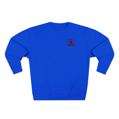 Minimalist Pocket Logo Sweatshirt — Small Vintage Silhouette Crewneck
