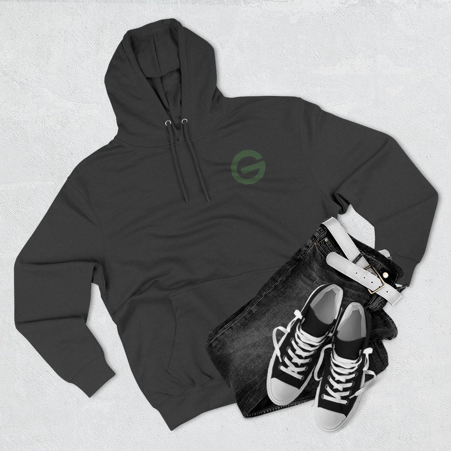 Minimalist Green 'G' Logo Hoodie