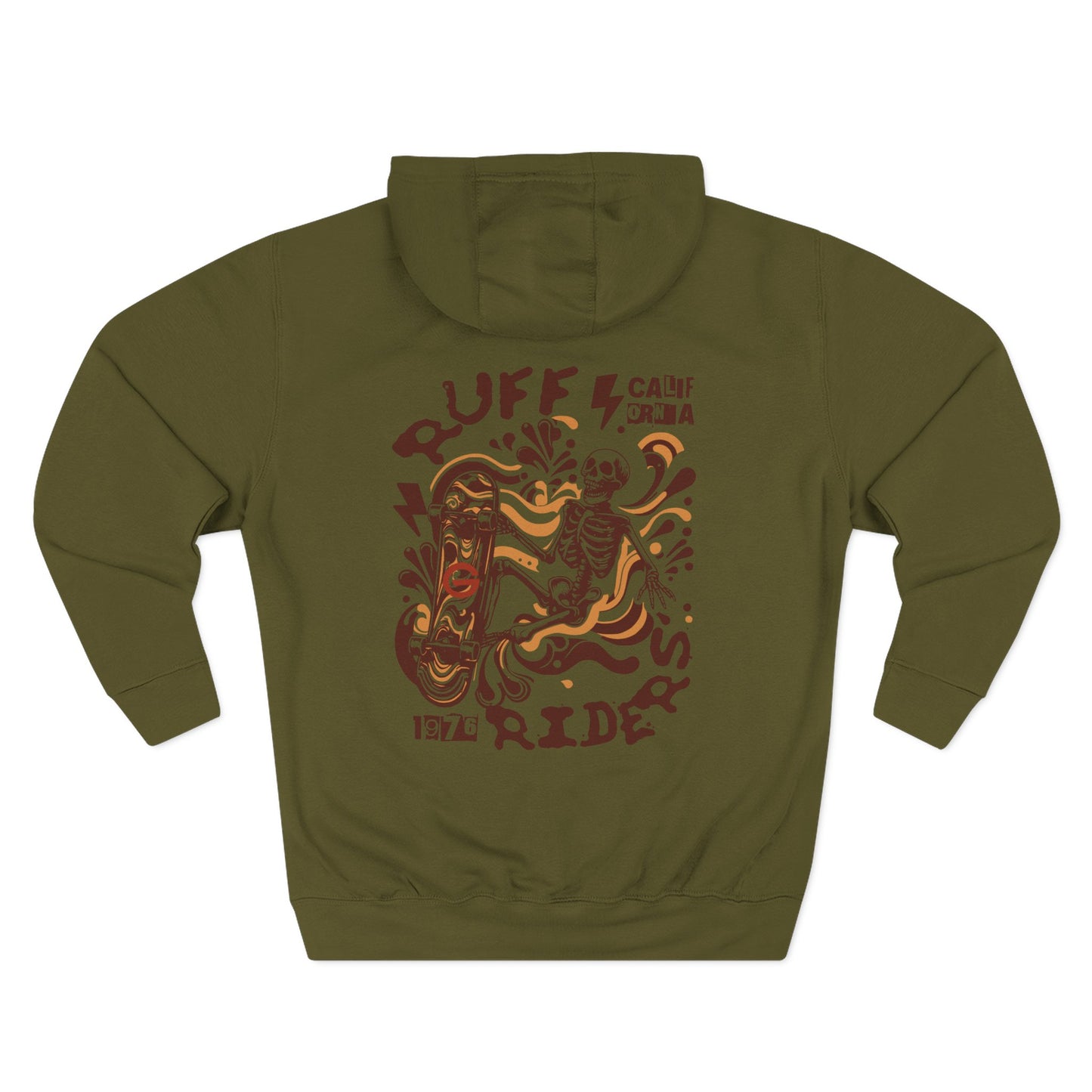 Ruff Riders Biker Skeleton Hoodie