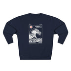 Great Wave Crewneck Sweatshirt — Hokusai-Inspired Wave Graphic