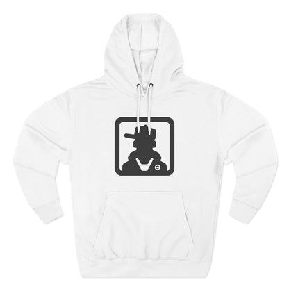 Minimal Silhouette Streetwear Fleece Hoodie