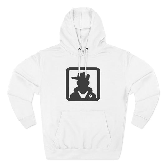 Minimal Silhouette Streetwear Fleece Hoodie
