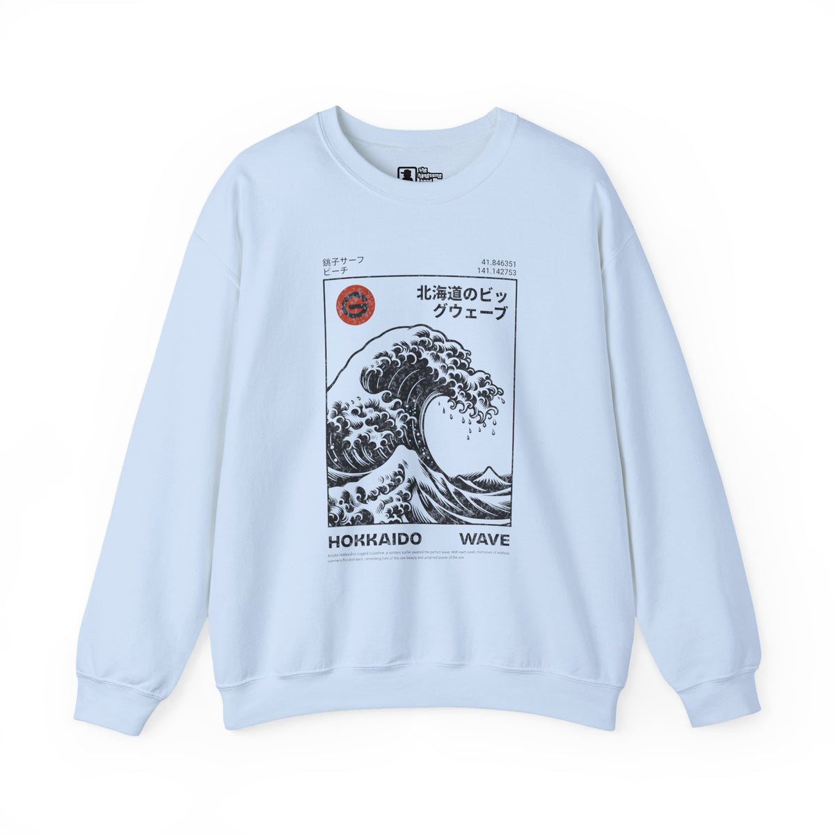 Hokkaido Wave Crewneck Sweatshirt