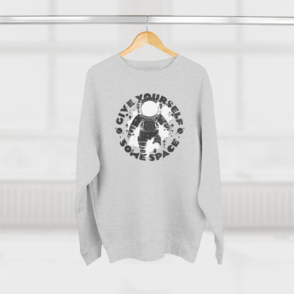 Space Astronaut Graphic Crewneck Sweatshirt