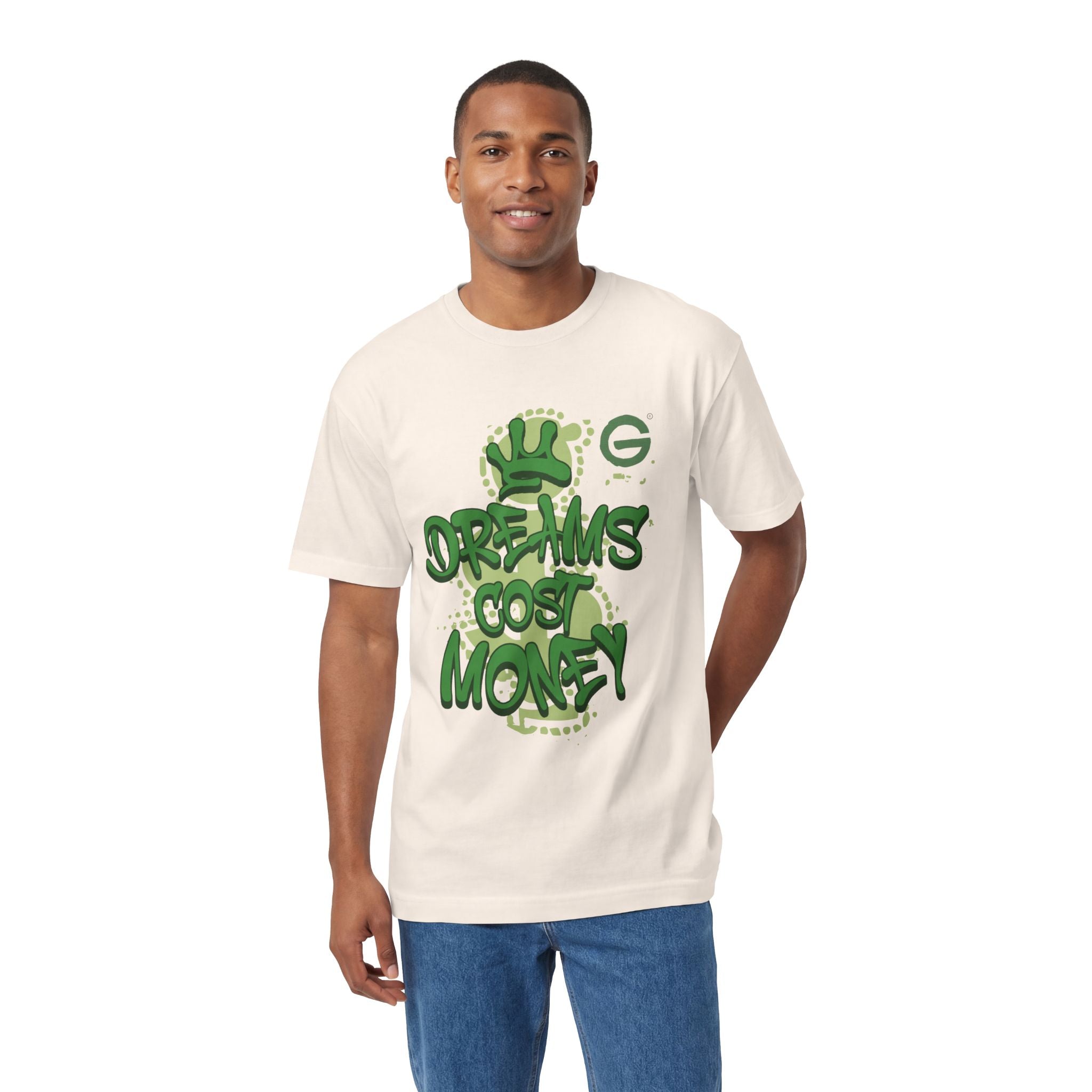 Dreams Cost Money T-Shirt — Green Graffiti Money Tee