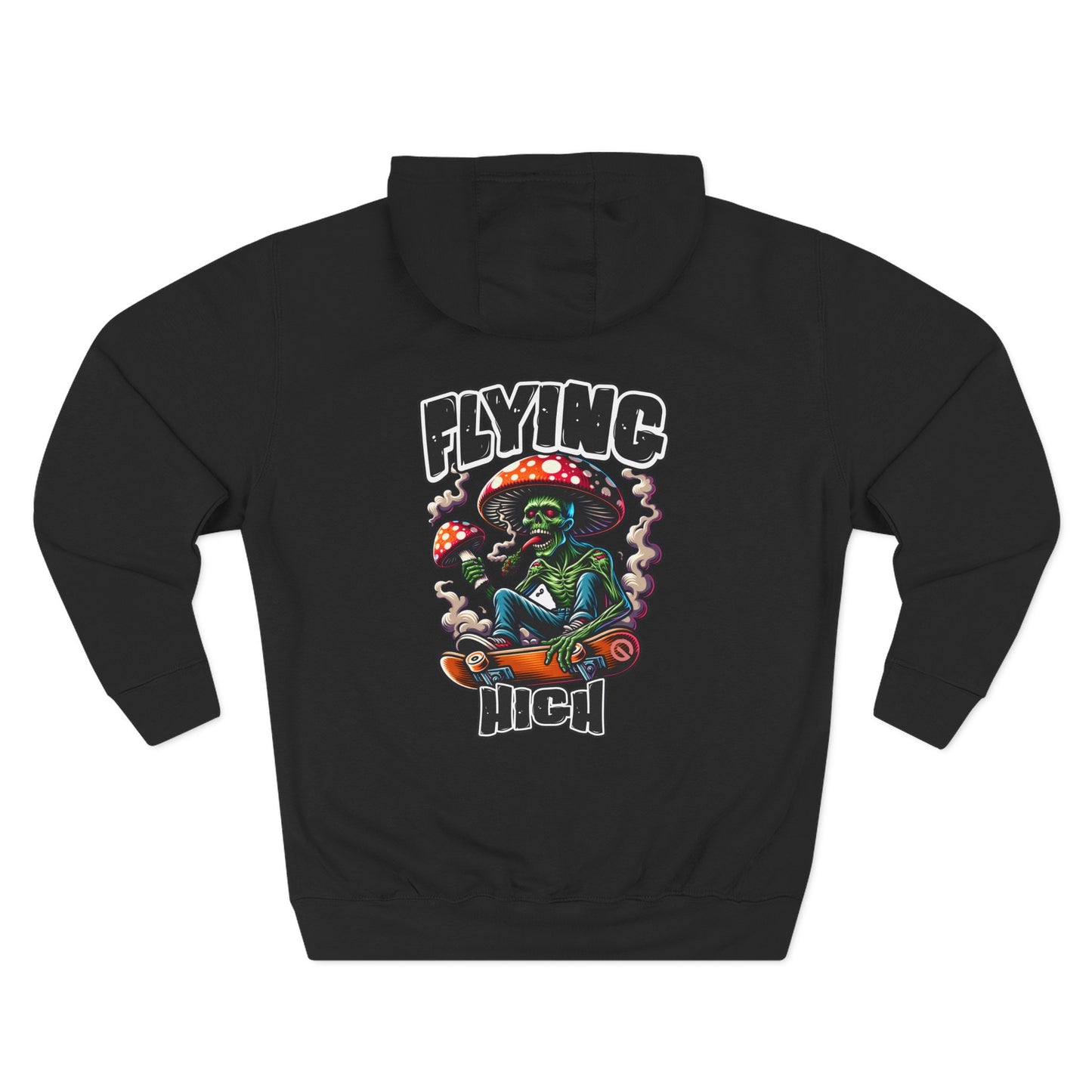 Flying High Mushroom Skateboard Hoodie