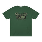 The Handsome Hood Tee — Vintage Military Green Graphic T-Shirt