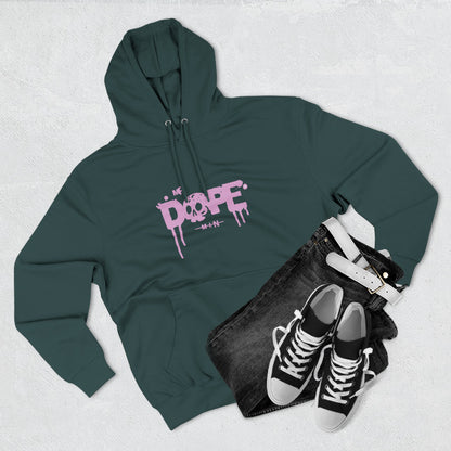 Dope Skull Graphic Hoodie Pink Drip Streetwear