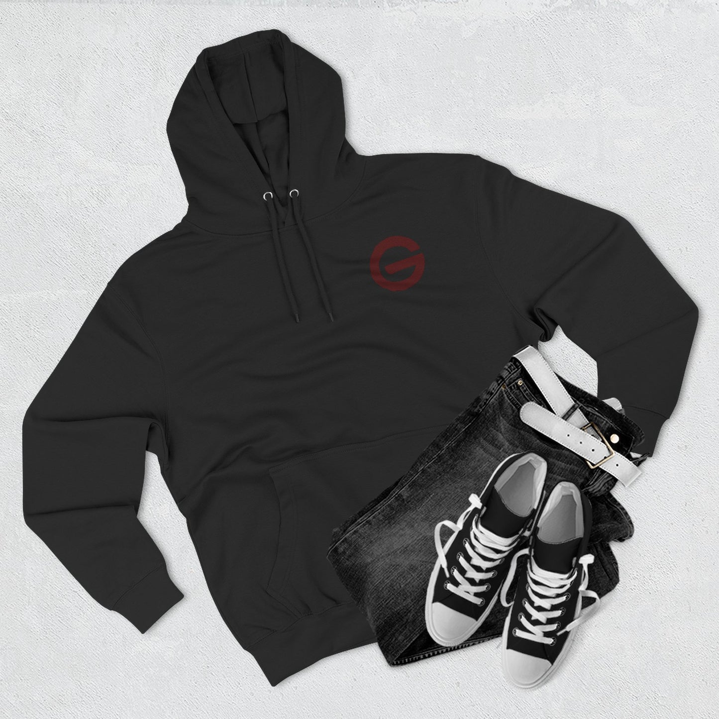 Minimalist 'G' Logo Hoodie Three-Panel