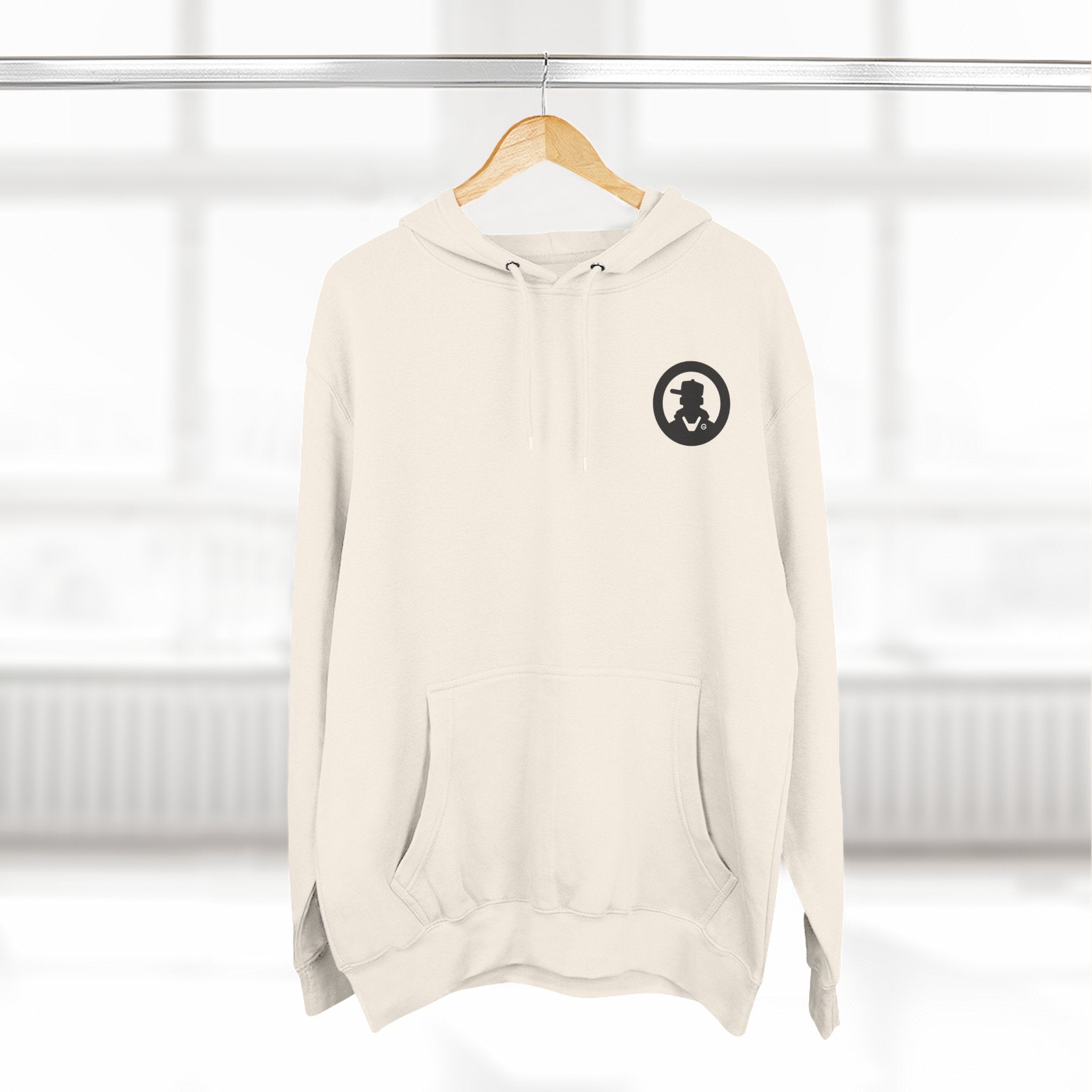 Three-Panel Fleece Hoodie