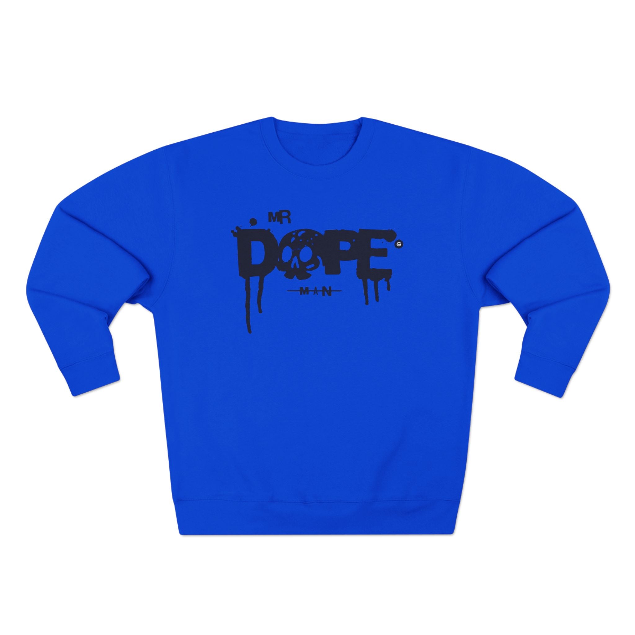 Dope Skull Crewneck Sweatshirt — Mr Dope Drip Graphic Pullover