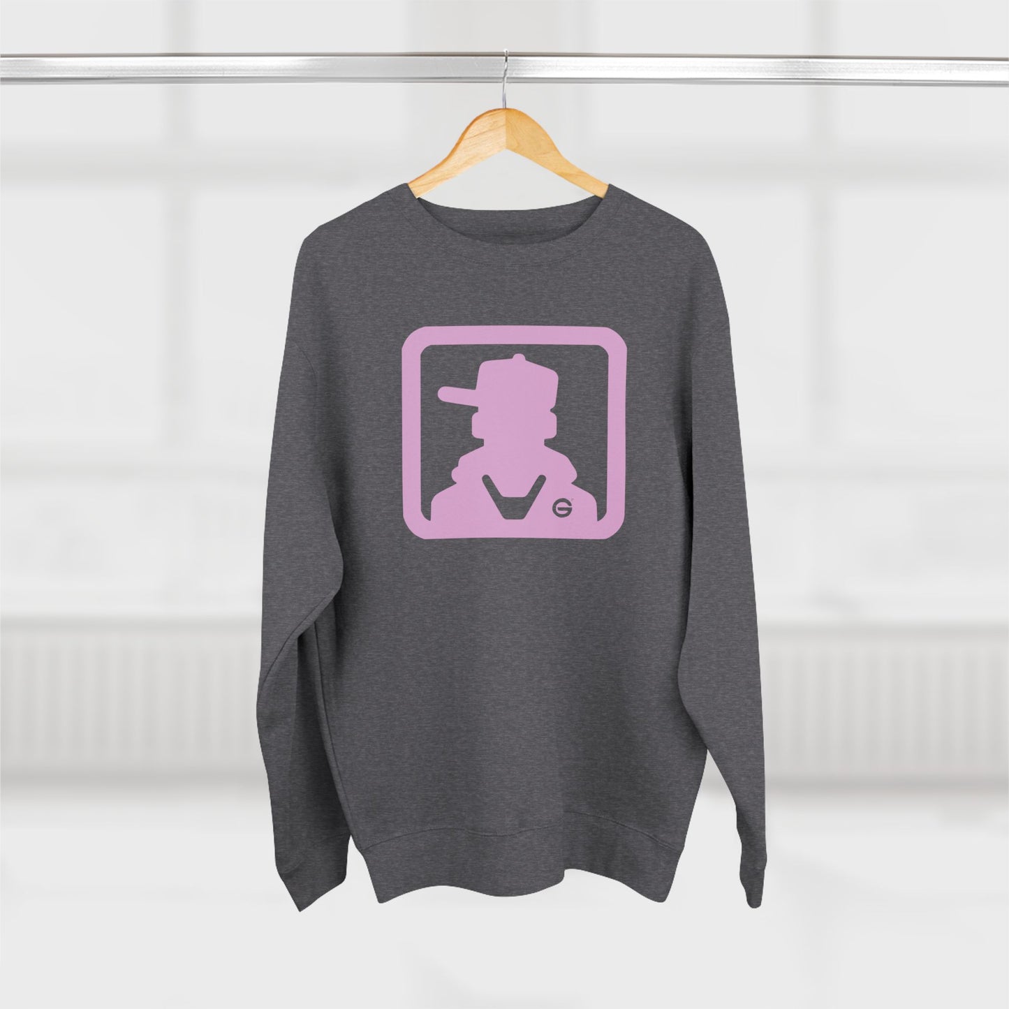 Retro Pink Silhouette Crewneck Sweatshirt