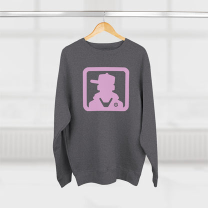 Retro Pink Silhouette Crewneck Sweatshirt