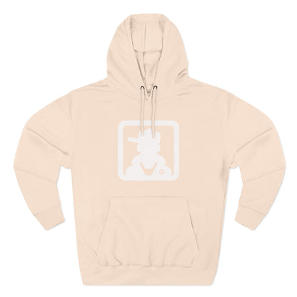Minimal Square Logo Fleece Hoodie