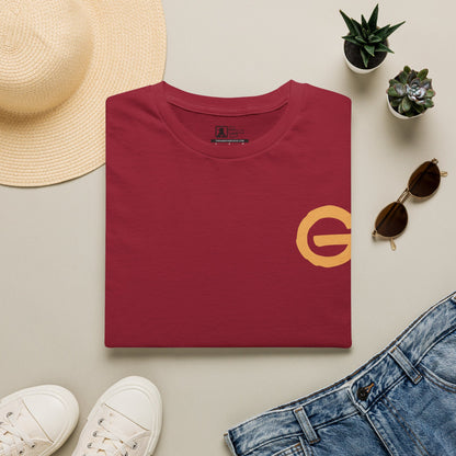 Minimal Gold 'G' Logo T-Shirt — Casual Branded Chest Emblem Tee