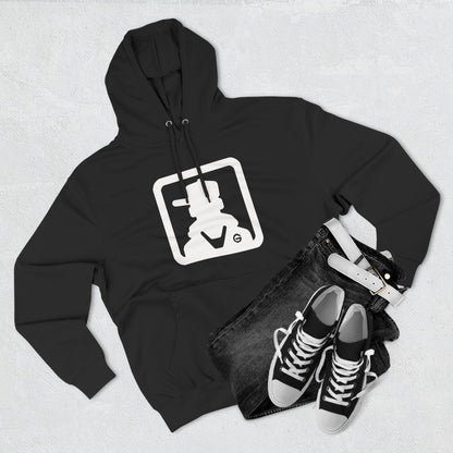Minimal Square Logo Fleece Hoodie