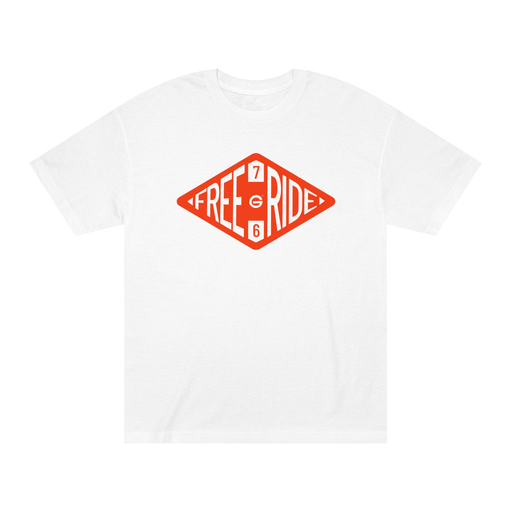 Free Ride 766 Retro Logo Tee — Vintage Surf/Skate Graphic T-Shirt