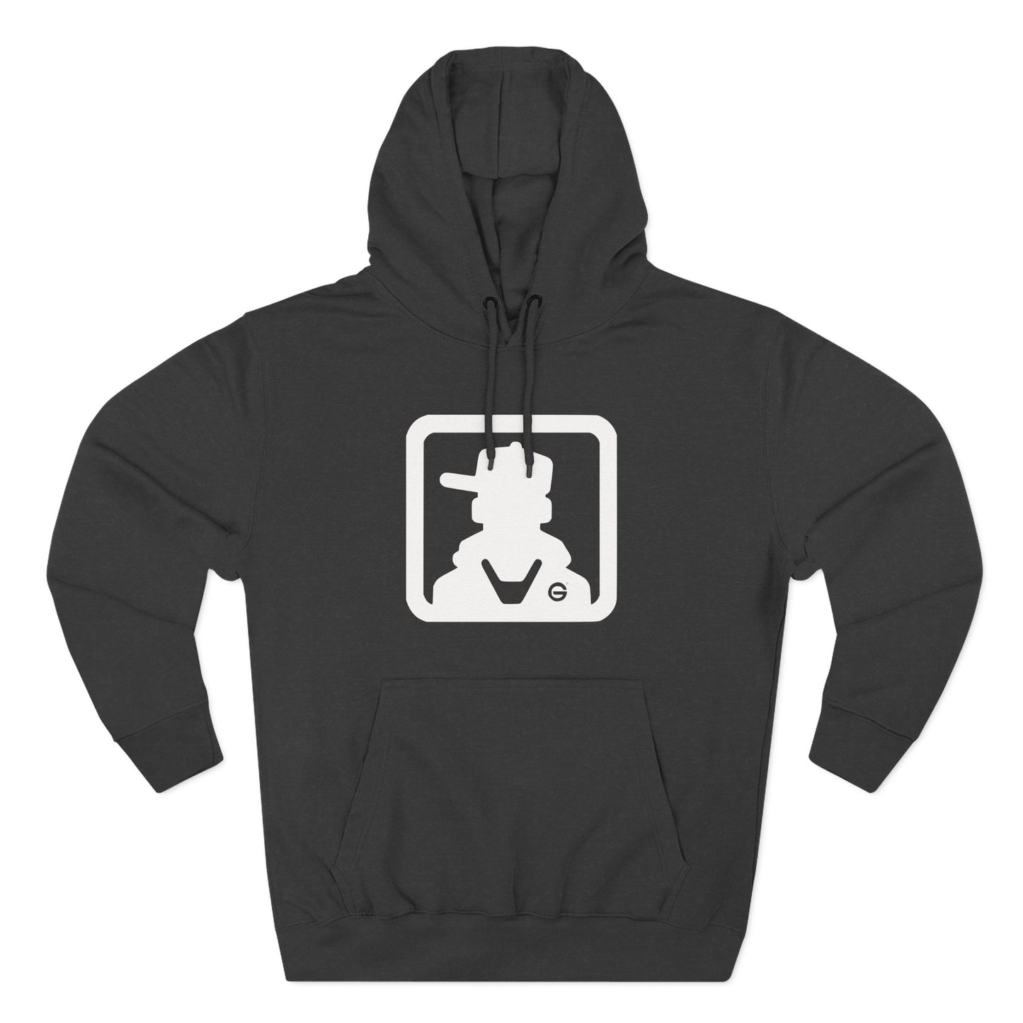 Minimal Square Logo Fleece Hoodie