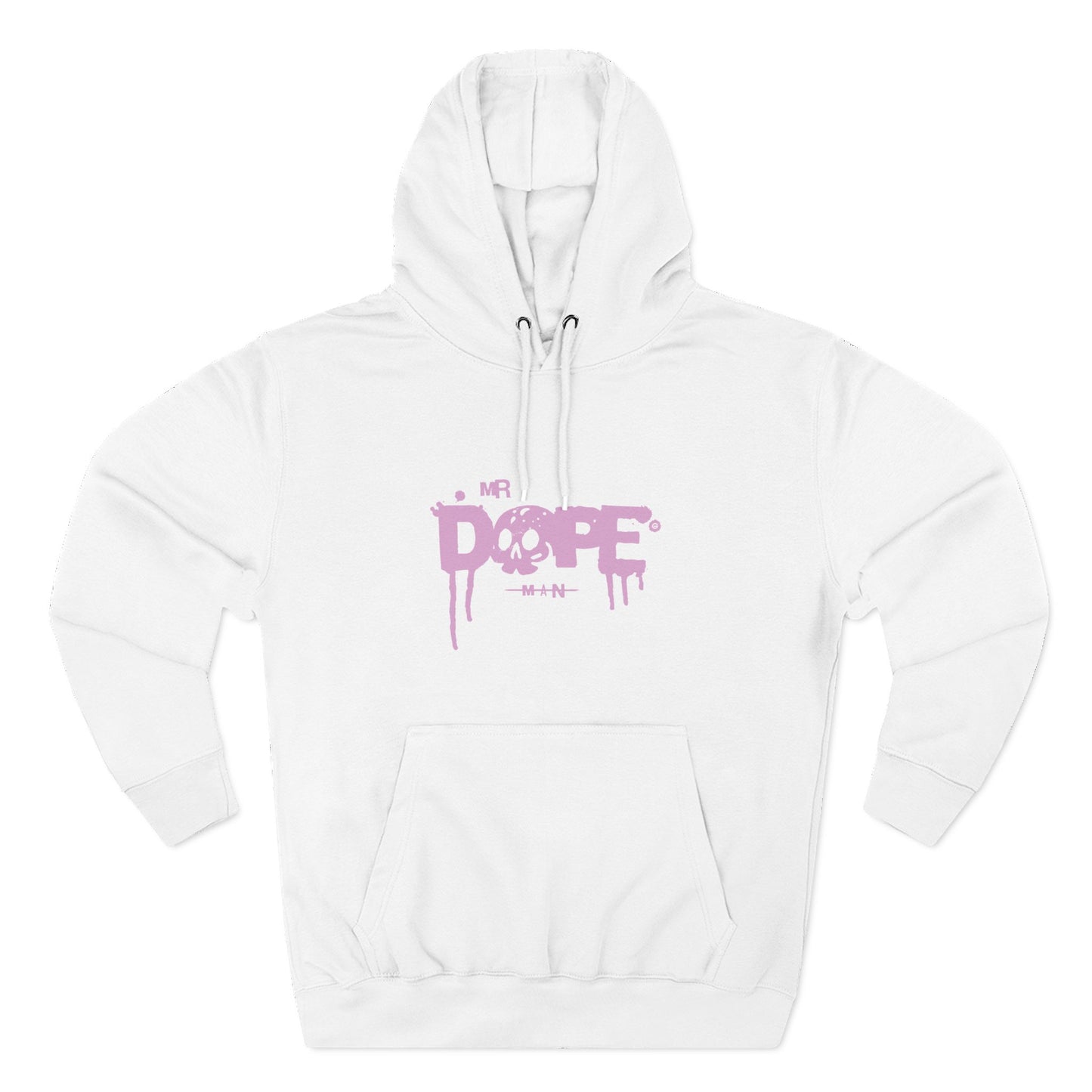 Dope Skull Graphic Hoodie Pink Drip Streetwear