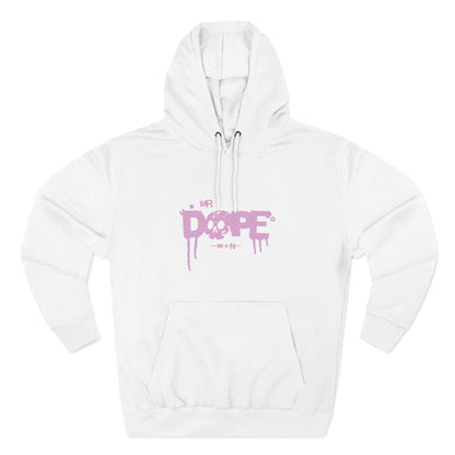 Dope Skull Graphic Hoodie Pink Drip Streetwear