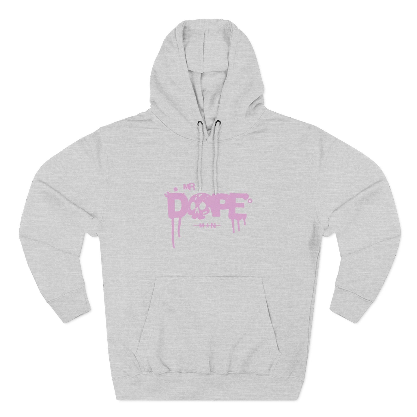 Dope Skull Graphic Hoodie Pink Drip Streetwear