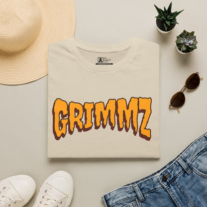 Grimmz Orange Drip Logo T-Shirt