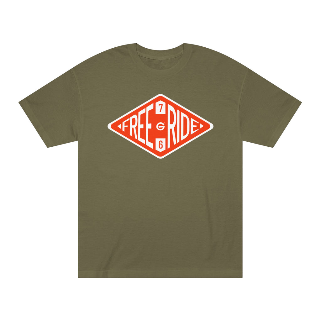 Free Ride 766 Retro Logo Tee — Vintage Surf/Skate Graphic T-Shirt