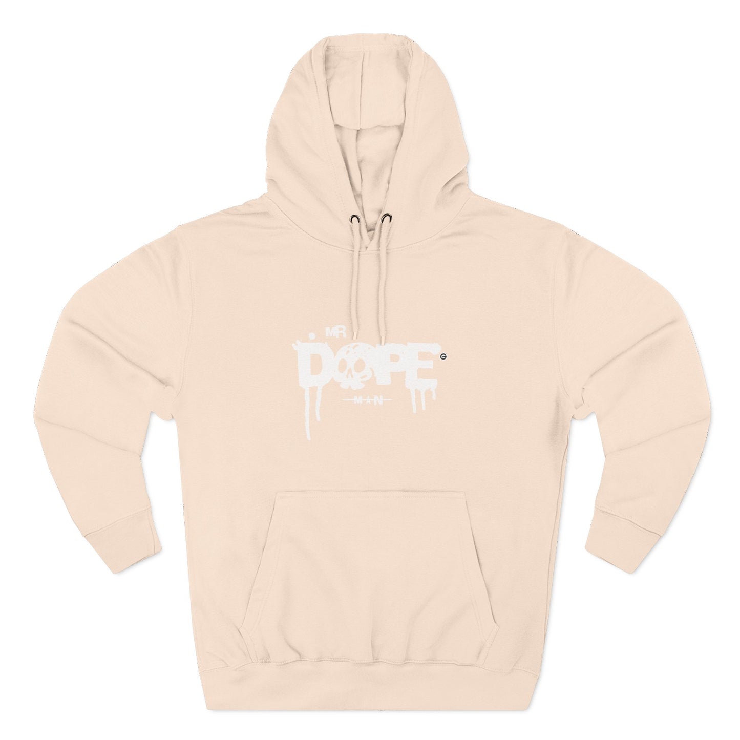 Classic White Three-Panel Hoodie