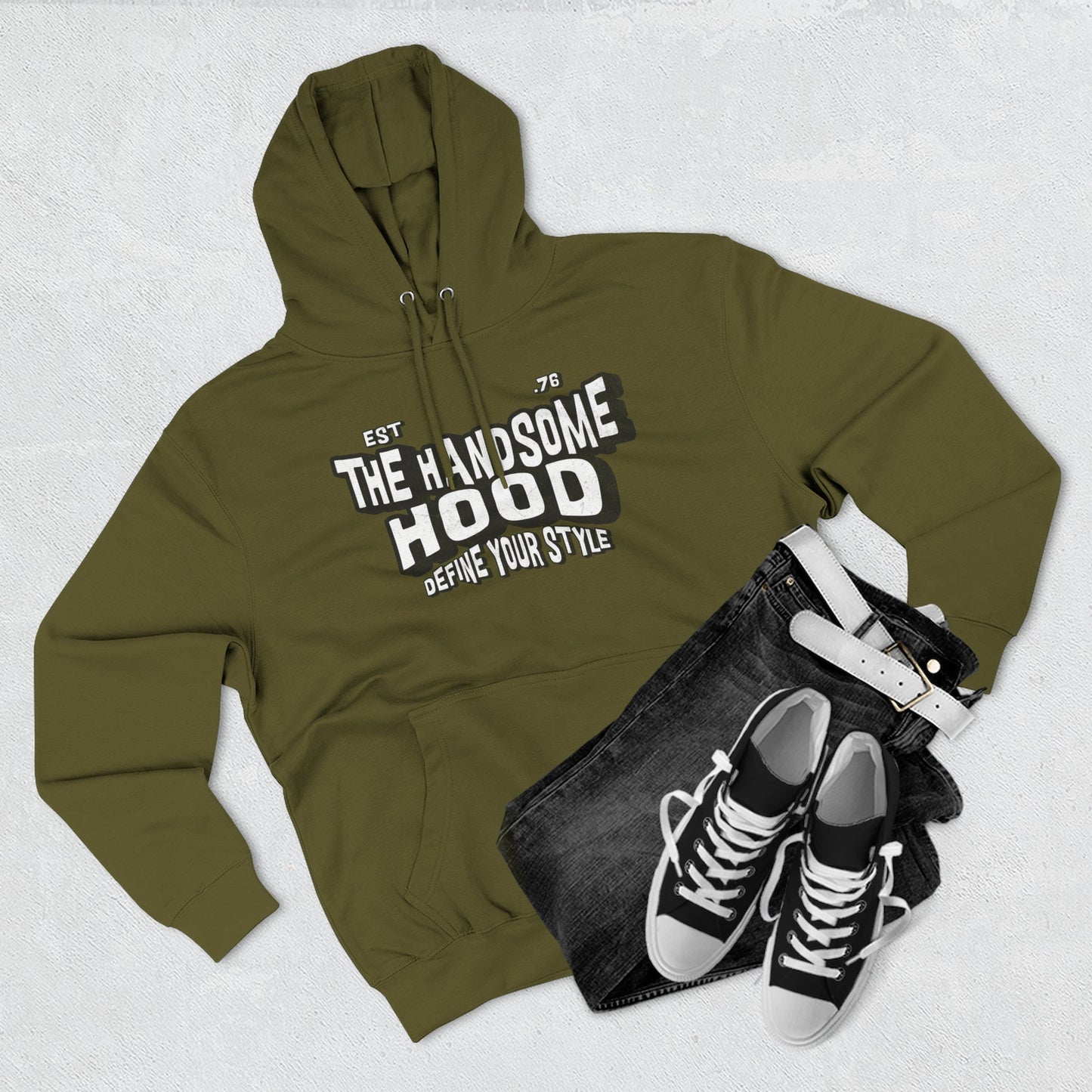 Handsome Hood Retro Script Hoodie