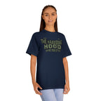 The Handsome Hood Tee — Vintage Military Green Graphic T-Shirt
