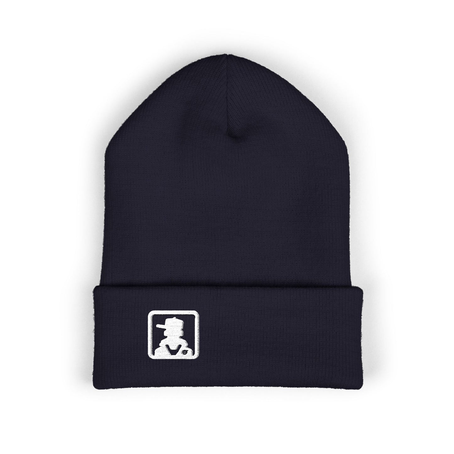 Classic Minimal Patch Knit Beanie