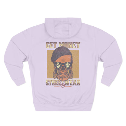 Get Money Streetwear Skull Graphic Hoodie