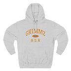 Grimmz 1976 U.S.A. Hoodie — Vintage Collegiate Fleece Pullover