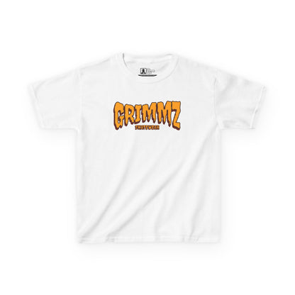 Kids Tee — GRIMMZ Orange Logo Graphic Shirt