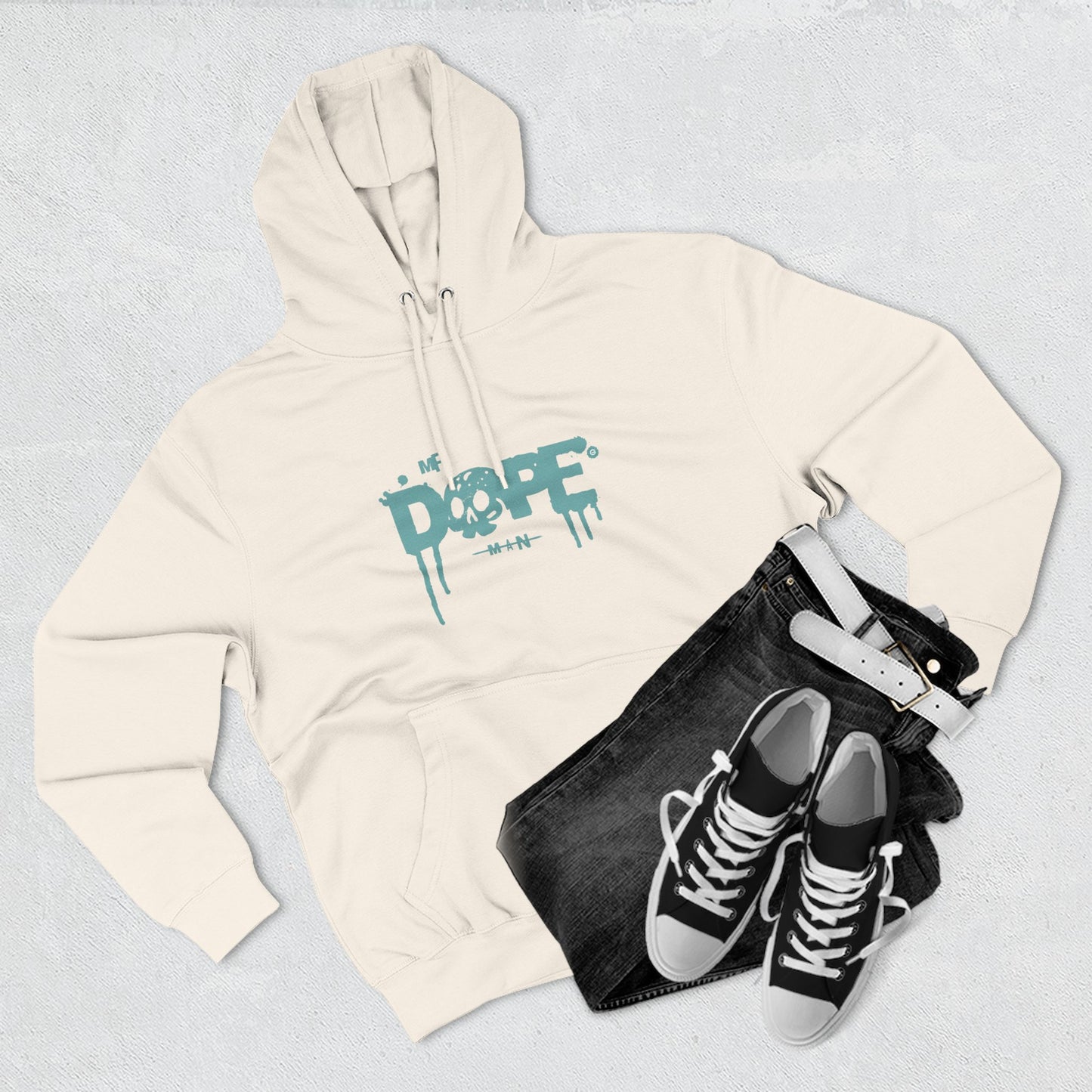 Dope Skull Fleece Hoodie Graphic Streetwear