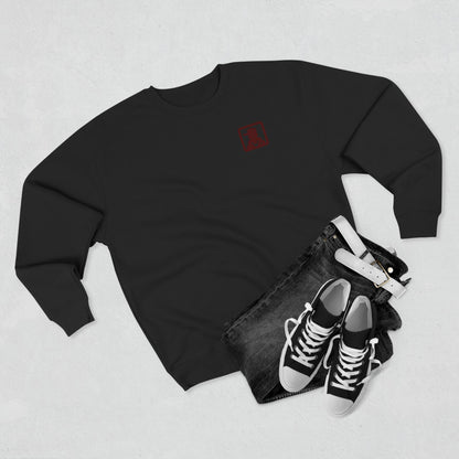 Minimalist Pocket Logo Sweatshirt — Small Vintage Silhouette Crewneck
