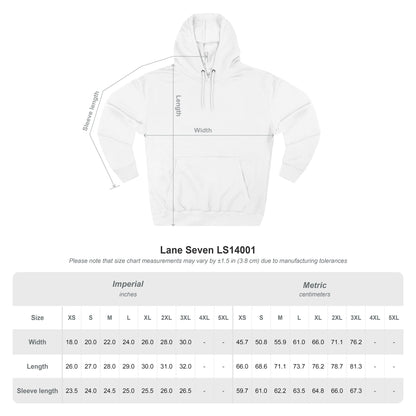 Minimal White Pocket Logo Hoodie