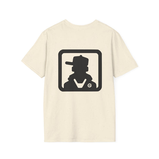 Minimal Monochrome Silhouette Logo Tee
